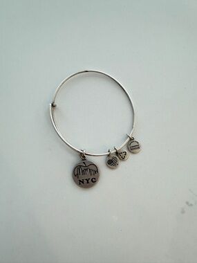 Alex and Ani Silver NYC Skyline Charm Bangle Bracelet